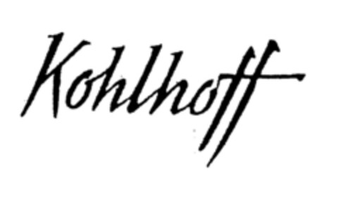 Kohlhoff Logo (DPMA, 25.06.1998)