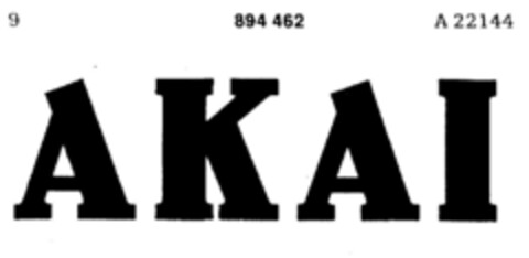 AKAI Logo (DPMA, 03.02.1971)