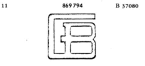 GB Logo (DPMA, 12/01/1966)