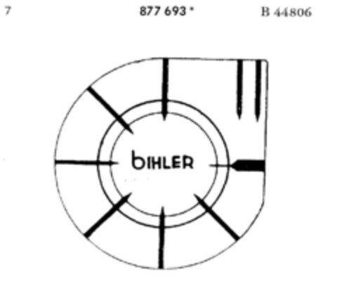 bihler Logo (DPMA, 05.08.1970)