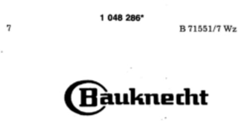 Bauknecht Logo (DPMA, 16.12.1982)
