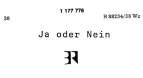 Ja oder Nein BR Logo (DPMA, 09/13/1989)