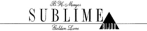 B.H. MAYER SUBLIME BIJOU GOLDEN LOVE Logo (DPMA, 27.02.1992)