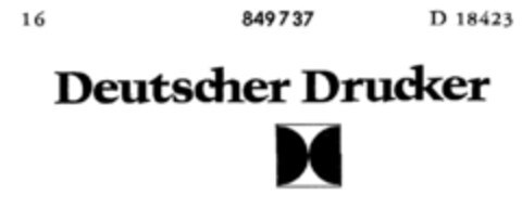 Deutscher Drucker Logo (DPMA, 24.04.1965)
