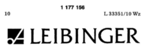 LEIBINGER Logo (DPMA, 22.03.1990)