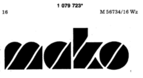 mako Logo (DPMA, 15.06.1985)