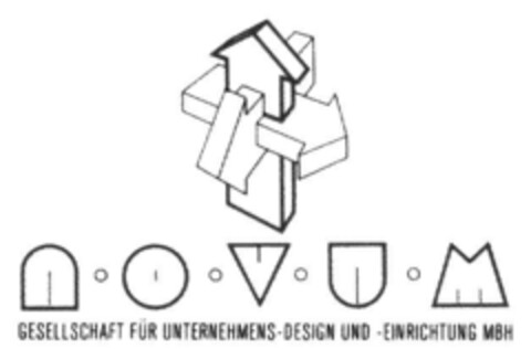 NOVUM GESELLSCHAFT FUER UNTERNEHMENS-DESIGN U. EINRICHTUNG MBH Logo (DPMA, 11.01.1991)