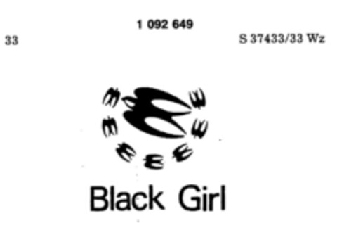 Black Girl Logo (DPMA, 15.04.1982)