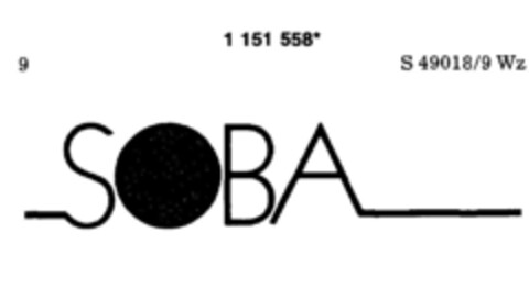 SOBA Logo (DPMA, 14.09.1989)