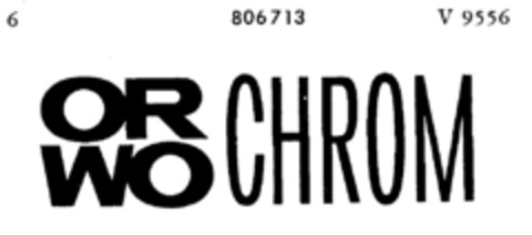 OR WO CHROM Logo (DPMA, 31.12.1963)