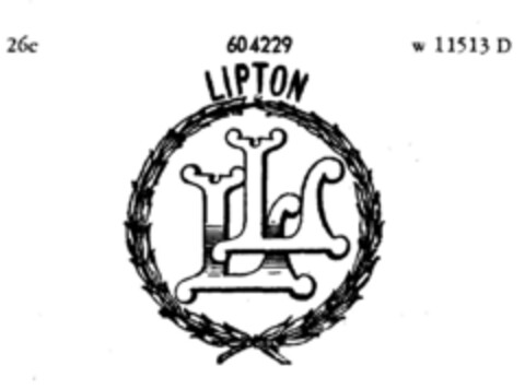 LIPTON LL Logo (DPMA, 17.12.1948)