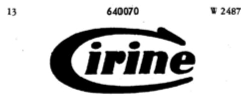 Cirine Logo (DPMA, 02.02.1952)