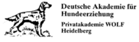 Deutsche Akademie für Hundeerziehung Privatakademie WOLF Logo (DPMA, 29.06.2000)