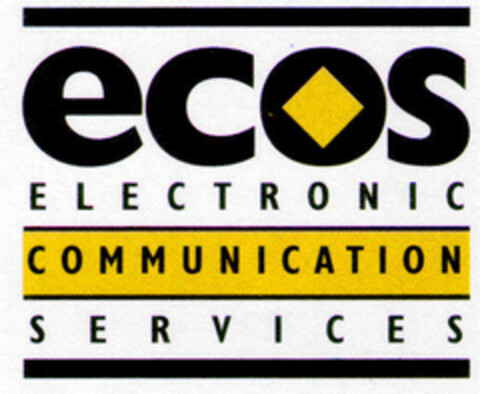 ecos ELECTRONIC COMMUNICATION SERVICES Logo (DPMA, 08.01.2001)