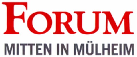 FORUM MITTEN IN MÜLHEIM Logo (DPMA, 19.10.2012)