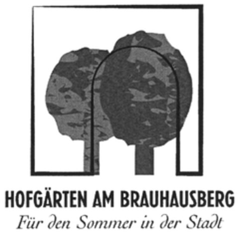 HOFGÄRTEN AM BRAUHAUSBERG Für den Sommer in der Stadt Logo (DPMA, 28.05.2013)