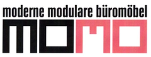 MOMO moderne modulare büromöbel Logo (DPMA, 09/11/2013)