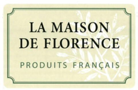 LA MAISON DE FLORENCE Logo (DPMA, 26.03.2015)