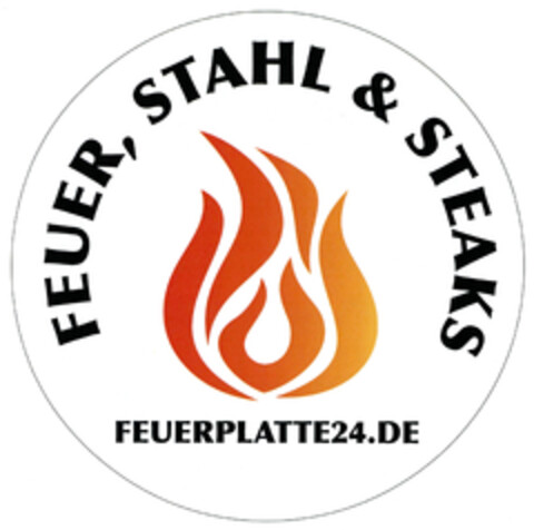 FEUER, STAHL & STEAKS FEUERPLATTE24.DE Logo (DPMA, 21.06.2019)