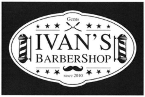 IVAN´S BARBERSHOP since 2010 Logo (DPMA, 13.05.2022)