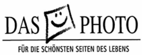 DAS PHOTO FÜR DIE SCHÖNSTEN SEITEN DES LEBENS Logo (DPMA, 26.05.2003)