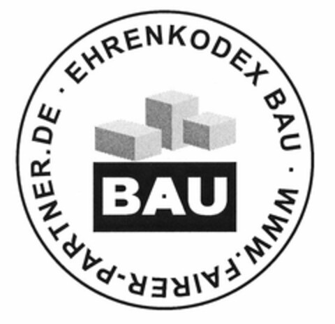 EHRENKODEX BAU WWW.FAIRER-PARTNER.DE Logo (DPMA, 02.12.2003)