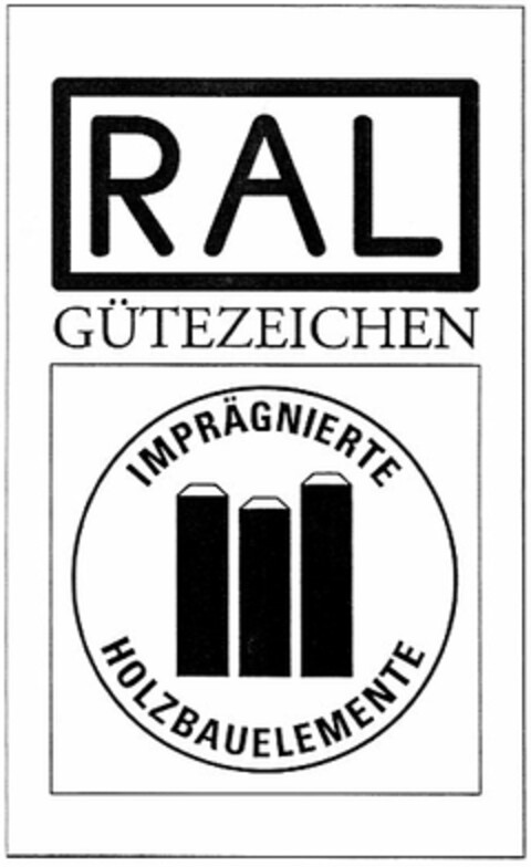 RAL GÜTEZEICHEN IMPRÄGNIERTE HOLZBAUELEMENTE Logo (DPMA, 19.03.2004)