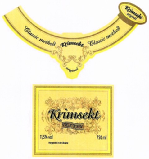 Krimsekt TROCKEN Logo (DPMA, 29.10.2004)