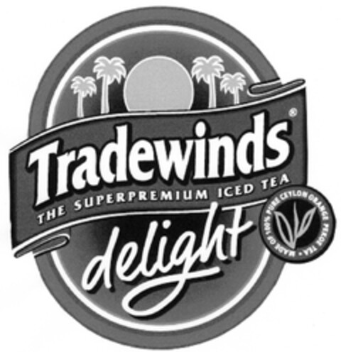 Tradewinds THE SUPERPREMIUM ICED TEA delight Logo (DPMA, 05.10.2006)