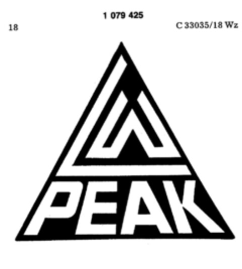 PEAK Logo (DPMA, 04/06/1984)