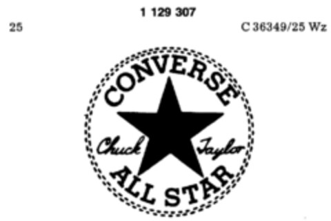CONVERSE ALL STAR Chuck Taylor Logo (DPMA, 21.04.1987)