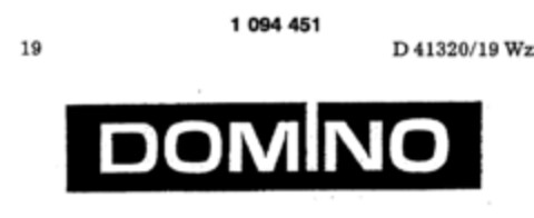 DOMINO Logo (DPMA, 09.08.1985)