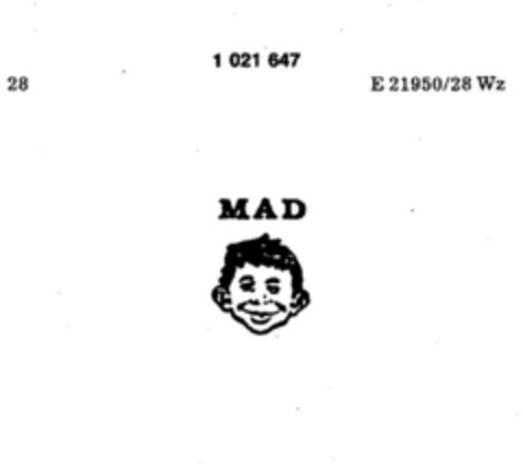 MAD Logo (DPMA, 07.01.1981)