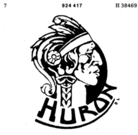 HURON Logo (DPMA, 06/25/1973)