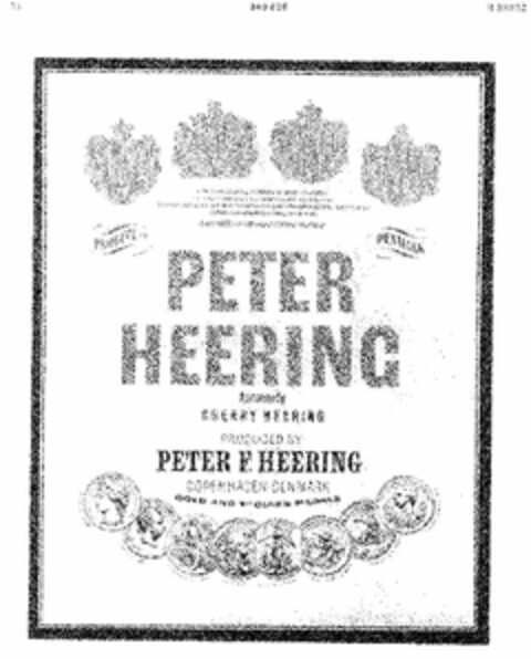 PETER HEERING Logo (DPMA, 06.11.1973)