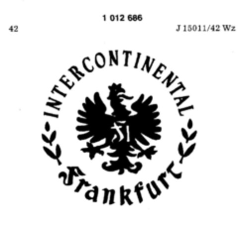 INTERCONTINENTAL Frankfurt Logo (DPMA, 30.03.1979)