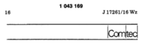 Comtec Logo (DPMA, 12/31/1981)