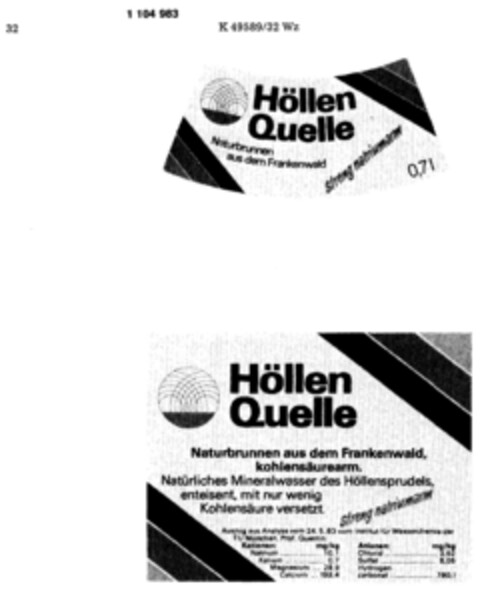 Höllen Quelle Logo (DPMA, 21.03.1986)