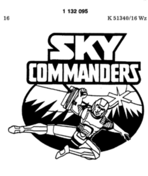 SKY COMMANDERS Logo (DPMA, 22.06.1987)