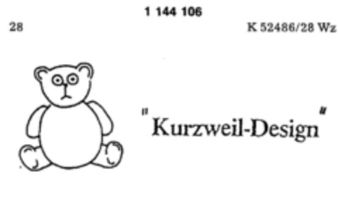 "Kurzweil-Design" Logo (DPMA, 07/27/1988)