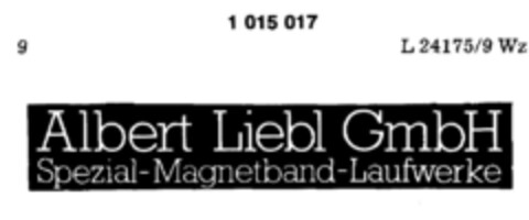 Albert Liebl Spezial-Magnetband-Laufwerke Logo (DPMA, 04/26/1980)