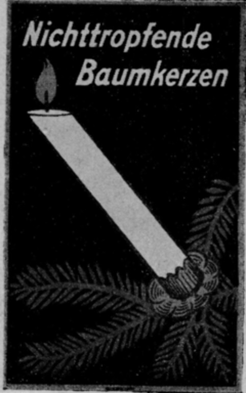 Nichttropfende Baumkerzen Logo (DPMA, 25.04.1921)