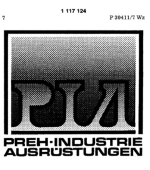PIA PREH-INDUSTRIE AUSRÜSTUNGEN Logo (DPMA, 24.06.1983)