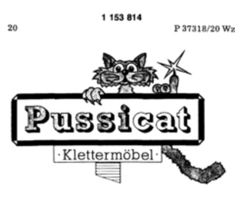 Pussicat   Klettermöbel Logo (DPMA, 12/01/1988)