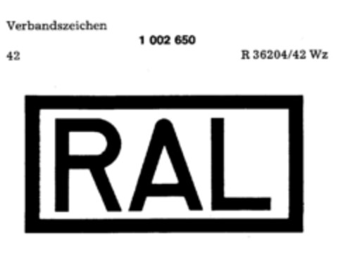 RAL Logo (DPMA, 02.04.1979)