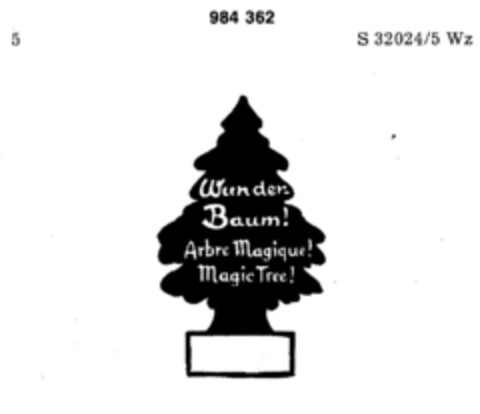 Wunder-Baum Logo (DPMA, 02.06.1978)