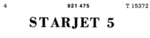 STARJET 5 Logo (DPMA, 15.12.1972)