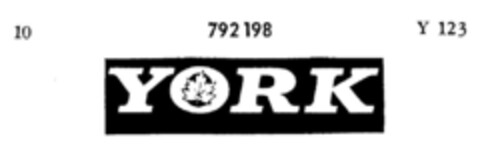 YORK Logo (DPMA, 20.09.1963)