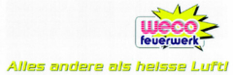 weco feuerwerk Alles andere als heisse Luft! Logo (DPMA, 01/25/2000)