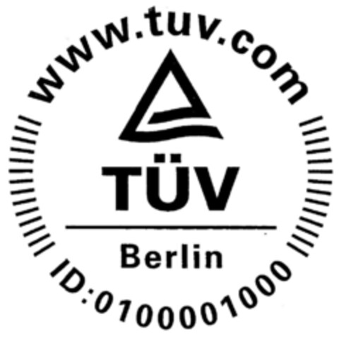 www.tuv.com ID:0100001000 TÜV Berlin Logo (DPMA, 14.05.2001)
